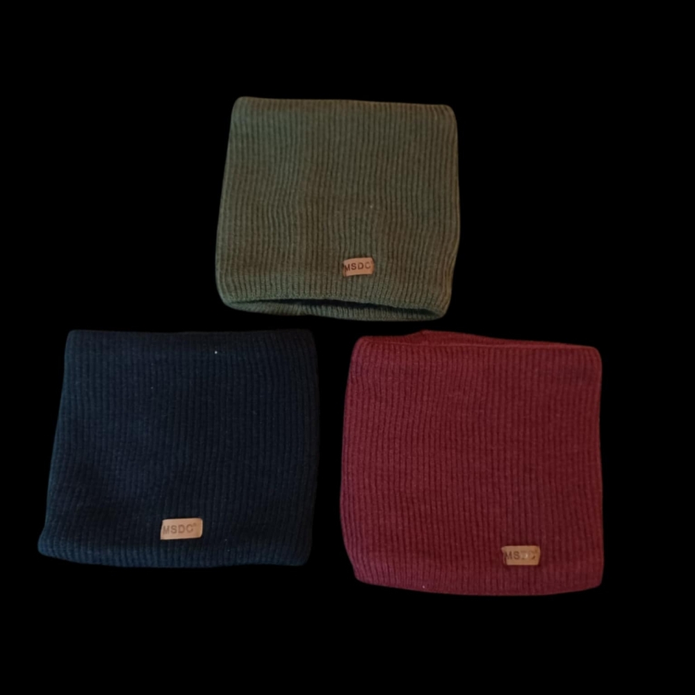 MSDC 3pk Neck Warmer Scarfs